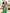 Eleonora Green Faux Silk Spaghetti Strap Midi Dress