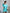 Adriana Tiffany-Blue Square Neck Long Sleeve Mini Dress