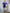Adriana Blue Square Neck Long Sleeve Mini Dress
