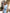 Beatrice Sky-Blue One-Shoulder Puff-Sleeve Maxi Dress