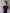 Beatrice Black Satin Puff-Sleeve Midi Dress