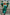 Beatrice Emerald Satin Puff-Sleeve Midi Dress