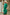 Adriana Green One-Shoulder Asymmetric Mini Dress