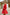 Camilla Red Puff-Sleeve V-Neck Mini Dress