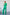 Adriana Green Belted Double-Breasted Crepe Suit Two-Piece