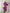 Beatrice Fuchsia Silk Long Sleeve Maxi Dress