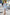 Beatrice Grey-Blue Satin Puff-Sleeve V-Neck Midi Dress