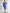 Adriana Blue Square Neck Backless Midi Dress