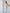 Beatrice Grey-Blue Satin Puff-Sleeve V-Neck Midi Dress