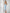 Beatrice Grey-Blue Satin Puff-Sleeve V-Neck Midi Dress