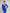 Adriana Blue Square Neck Backless Midi Dress
