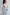 Camilla Sky-Blue High Waist High Slit Midi Skirt