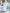 Adriana Sky-Blue Puff-Sleeve Bustier Midi Dress