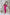 Eleonora Fuchsia Satin Long-Sleeve Maxi Dress