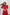 Red Backless Puff-Sleeve Midi Dress