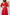 Red Backless Puff-Sleeve Midi Dress