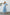 Sky-Blue Backless Puff-Sleeve Midi Dress