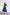 Adriana Blue Puff-Sleeve Buttoned Crepe Midi Dress