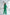 Adriana Green Belted Double-Breasted Crepe Suit Two-Piece