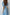 Adriana Sky-Blue Buttoned Puff-Sleeve Midi Dress