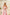 Eleonora Pink Shell-Pleated Bustier Spaghetti Strap Midi Dress