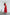 Adriana Red Buttoned Puff-Sleeve Midi Dress