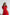 Adriana Red Buttoned Puff-Sleeve Midi Dress