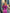Aurora Purple Russian-Satin Puff Sleeve Midi Dress