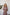 Adriana Fraise Faux-Silk Thigh-Slit Maxi Dress