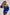 Beatrice Electric Blue Puff Sleeve Mini Prom Dress