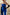 Adriana Blue Strapless Bow-Detail Wide-Leg Jumpsuit