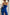 Adriana Blue Strapless Bow-Detail Wide-Leg Jumpsuit