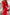 Adriana Red Puff-Sleeve Top & Midi Skirt Two-Piece Set