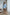 Adriana Sky-Blue Backless Puff Sleeve Crepe Mini Dress