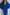 Adriana Blue Backless Puff Sleeve Crepe Midi Dress