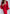 Adriana Red Backless Puff Sleeve Crepe Midi Dress