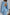 Adriana Sky-Blue Backless Puff Sleeve Crepe Midi Dress