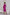 Aurora Fuchsia Satin Silk Wrap Long Sleeve Midi Dress
