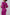 Aurora Fuchsia Satin Silk Wrap Long Sleeve Midi Dress
