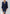Aurora Navy Wrap Long Sleeve Midi Dress