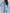 Sky-Blue Sweetheart Top & Flared Pants 2-Piece Set