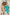 Adriana Mint Satin Puff-Sleeve Mini Dress