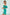 Adriana Mint Satin Puff-Sleeve Mini Dress