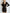 Adriana Black Crepe Wrap Long Sleeve Mini Dress