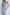 Beatrice Sky-Blue One-Shoulder Satin Midi Dress