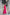 Adriana Crimson Puff-Sleeve Bustier Midi Dress