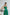 Aurora Emerald Satin Wide-Leg Palazzo Jumpsuit
