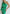 Beatrice Green One-Shoulder Satin Midi Dress