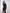 Eleonora Black Long Sleeve Thigh-Slit Maxi Dress