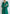Adriana Emerald Faux Silk Puffed Sleeve Maxi Dress
